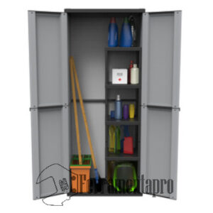 Armadio in resina 2 ante per esterno con portascope TerryJ-Line