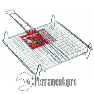 Graticola Bombata con piedi Cromata - D'Aluisio