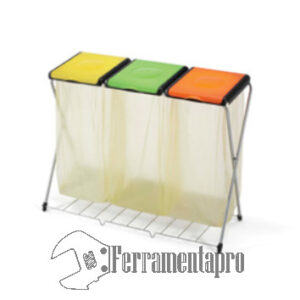 Pattumiera a tre coperchi ferramentapro.com