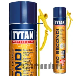 Schiuma Adesiva Universale per materiali da costruzione 60 Secondi Manuale Ergo