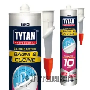 Sigillante Silicone Acetico Rapido per Bagni e Cucine