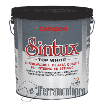 Sintux Top White - Superlavabile Opaco Antiriflesso - Carson