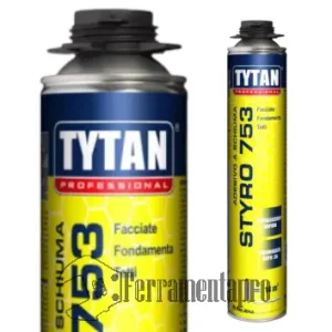 Schiuma Adesiva STYRO 753 certificata pannelli isolanti Pistola 750 ml azzurro