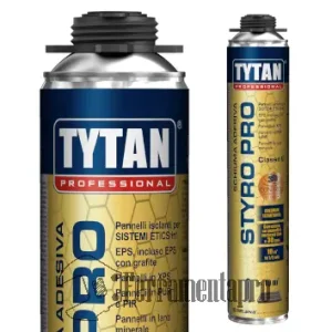 Schiuma Adesiva per cappotto Styro Pro B2 certificata Pistola 750 ml grigio