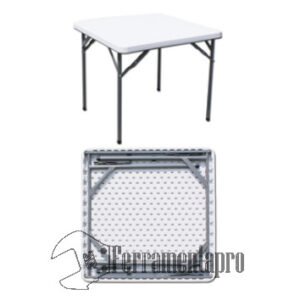 Tavolo quadrato in HDPE CM.87X87X74H ferramentapro.com