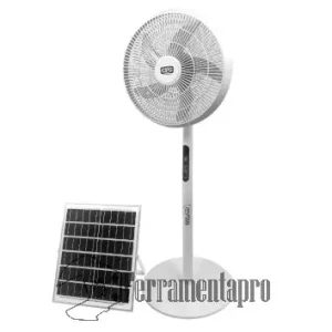 Ventilatore solare a piantana ricaricabile Mistral