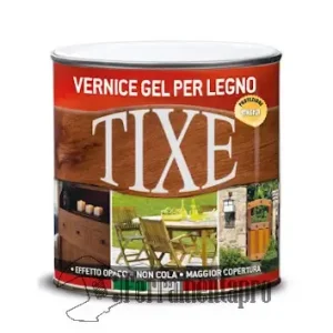 Vernice satinata gel per legno a solvente