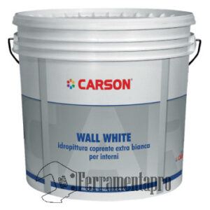 pittura coprente muri Wall White - Idropittura Coprente Extra Bianca per Interni (classe A+)