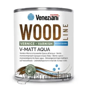 Vernice monocomponente all'acqua satinata V-Matt Aqua Veneziani