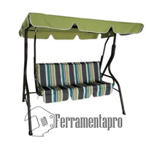 dondolo in acciaio basic 3 posti Domus